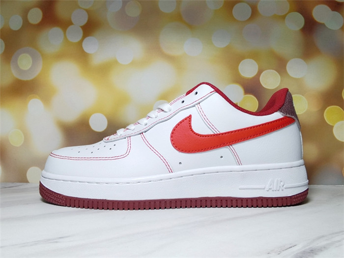 Men's Air Force 1 Low White/Red Shoes 0263 Men's Air Force 1 Low White/Red Shoes 0263